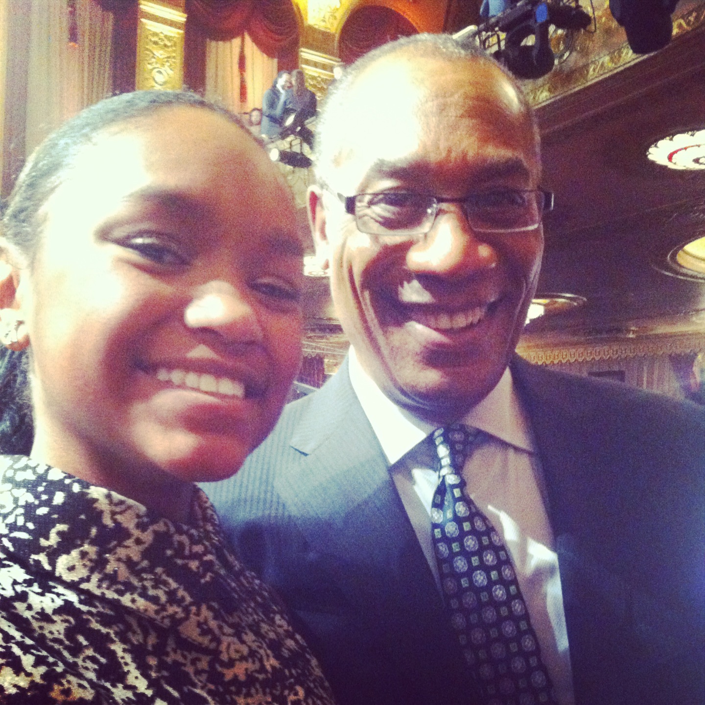 Eden with Joe Morton... aka... Daddy Pope