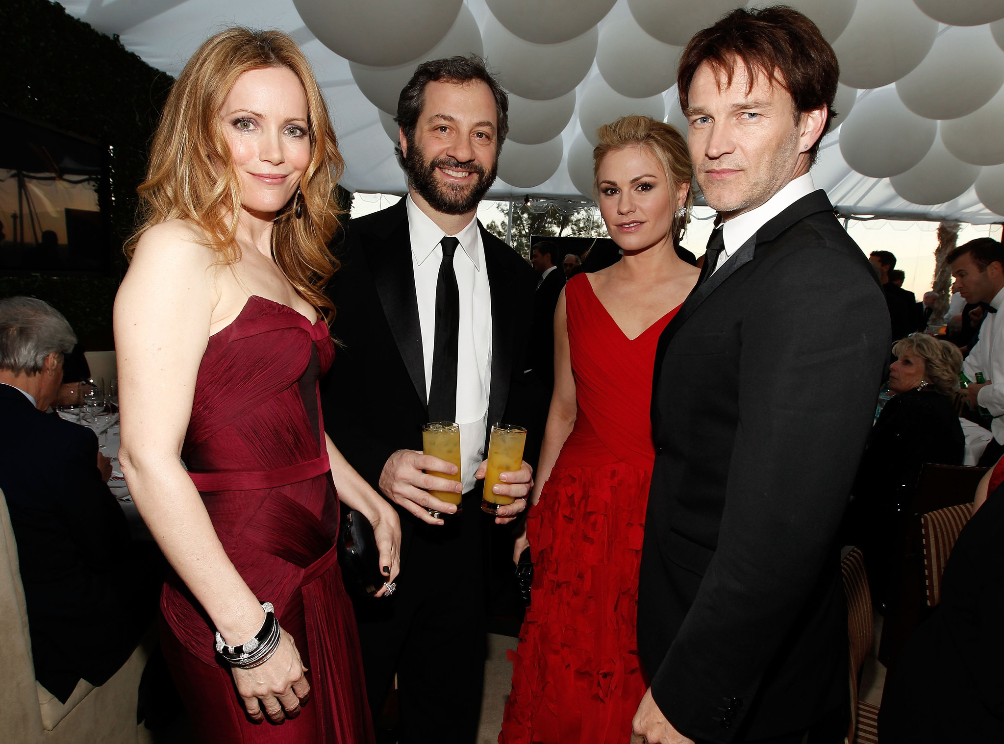 Anna Paquin, Leslie Mann, Judd Apatow and Stephen Moyer