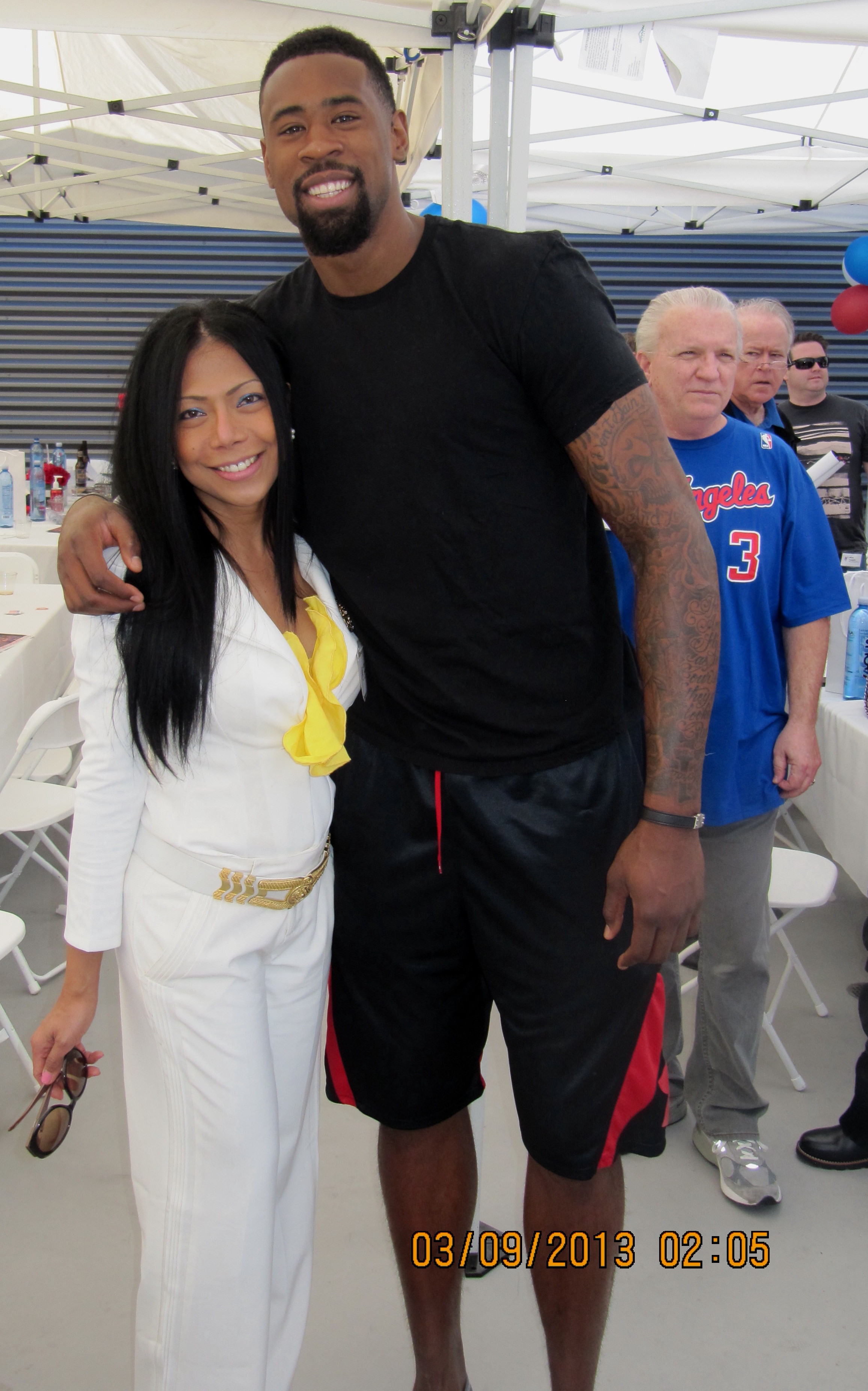 With NBA star Deandre Jordan