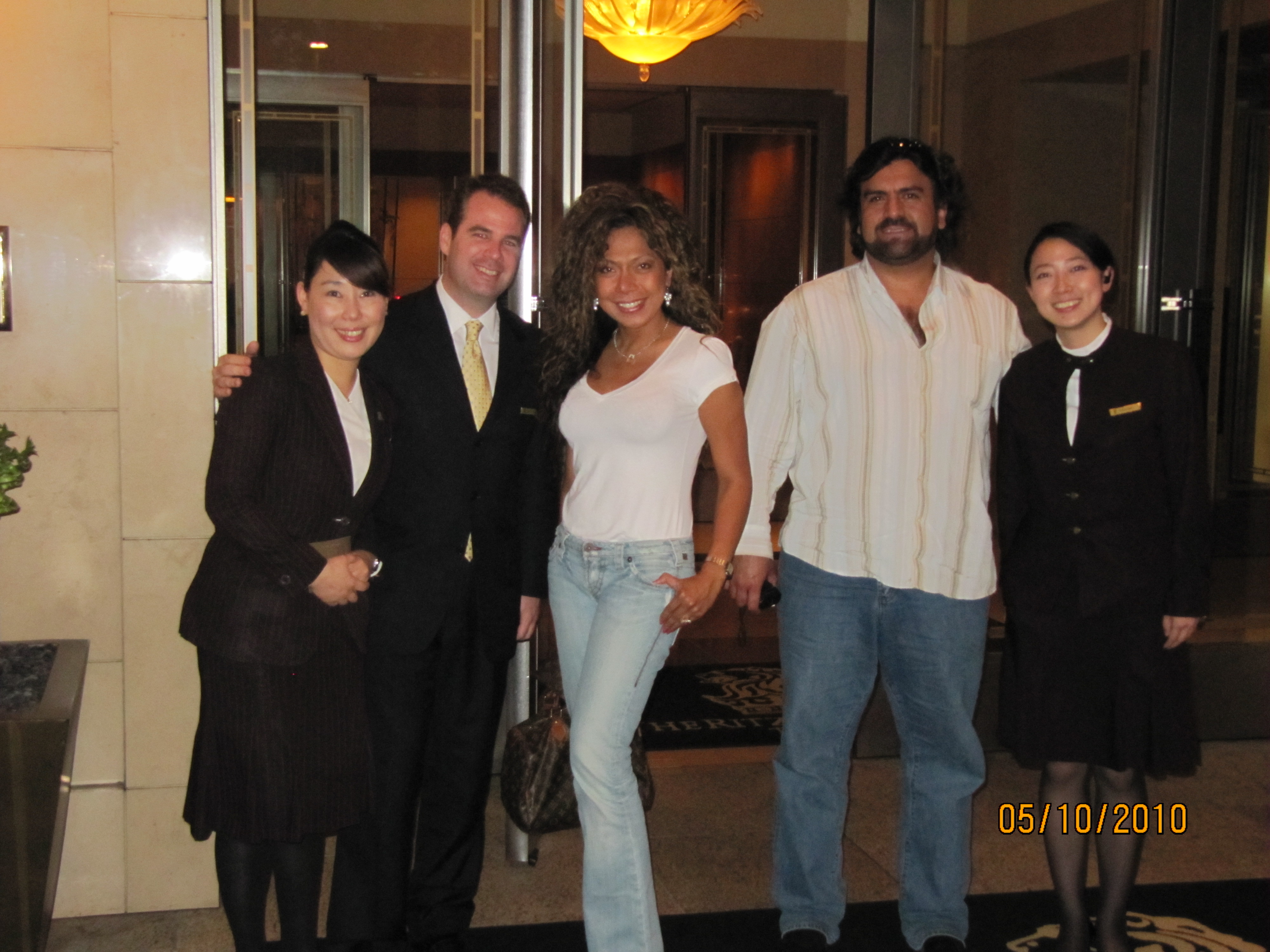 The staff and Manager at The Ritz Carlton, Tokyo