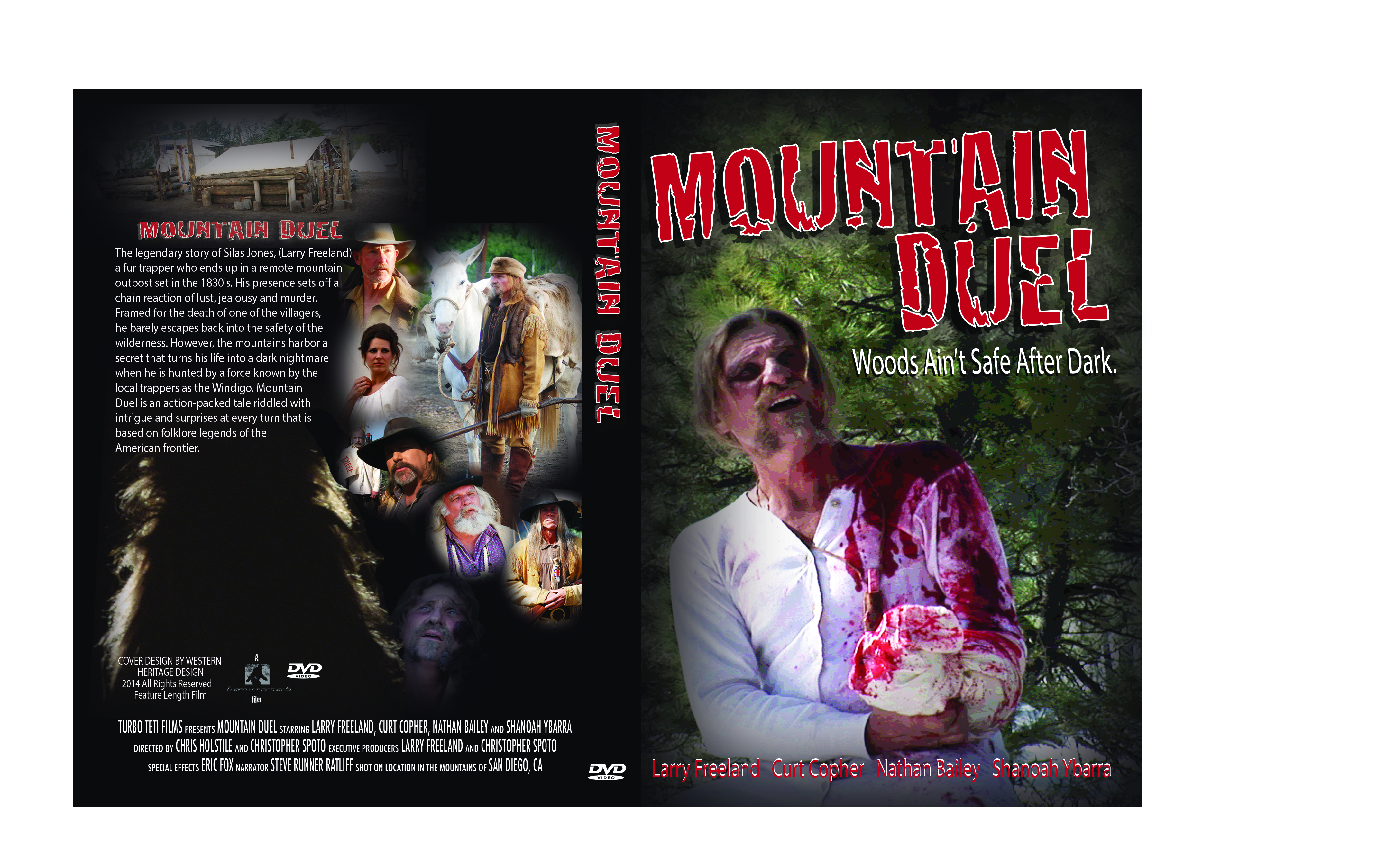 mountain duel the movie. lead actor and executive producer, Larry freeland. completed, coming soon.