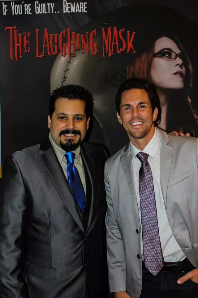 Actor Gabriel Lee with Director Michael Aguiar at The Laughing Mask screening.