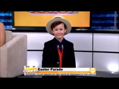 JP Vanderloo on CBS This Morning Live from the Couch for Easter Fashion Show