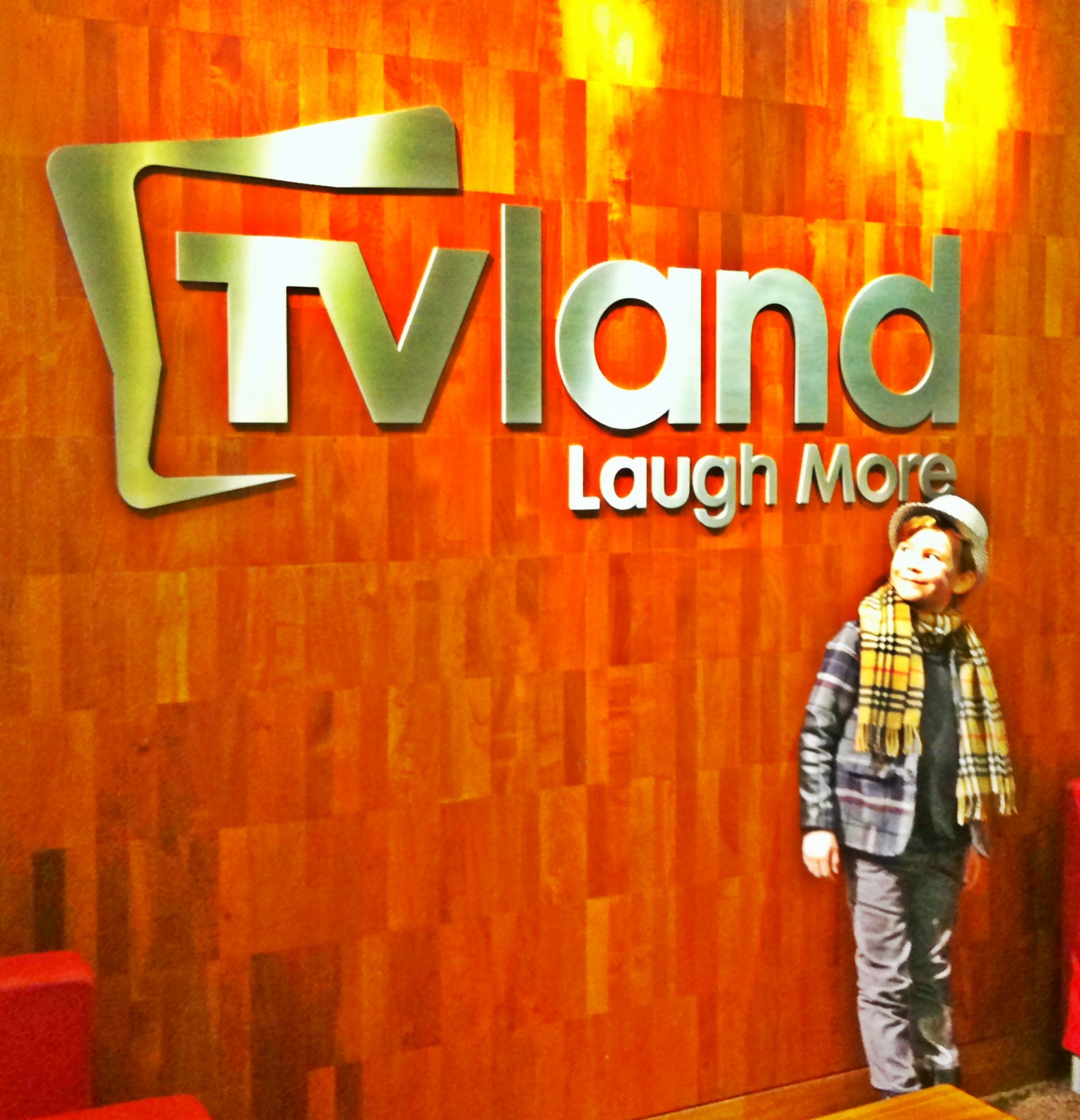JP Vanderloo at TVLand for a fitting for promo for JIF.
