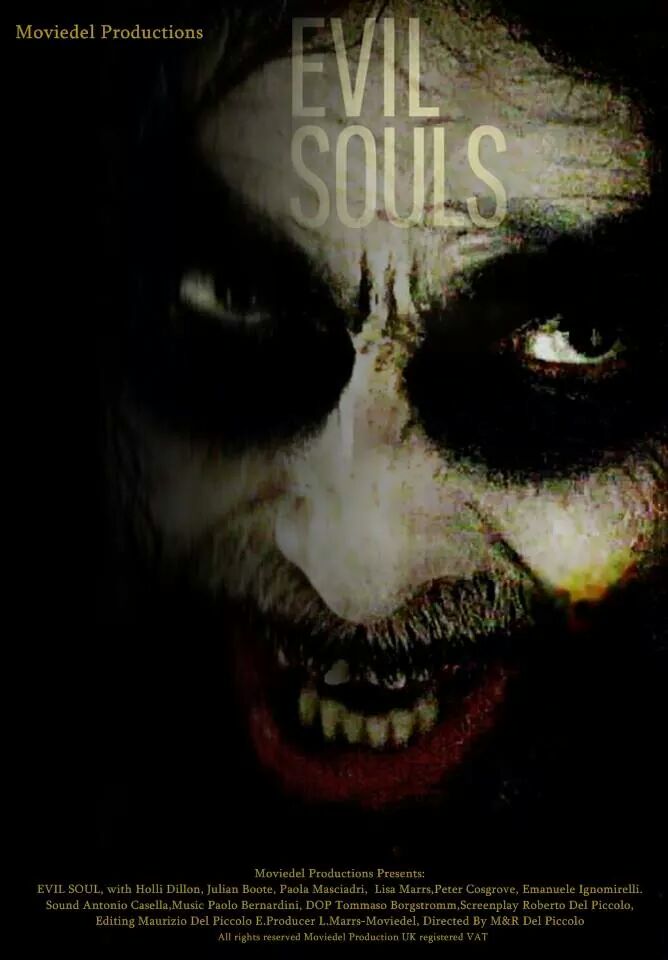 'Evil Souls' Dvd cover.