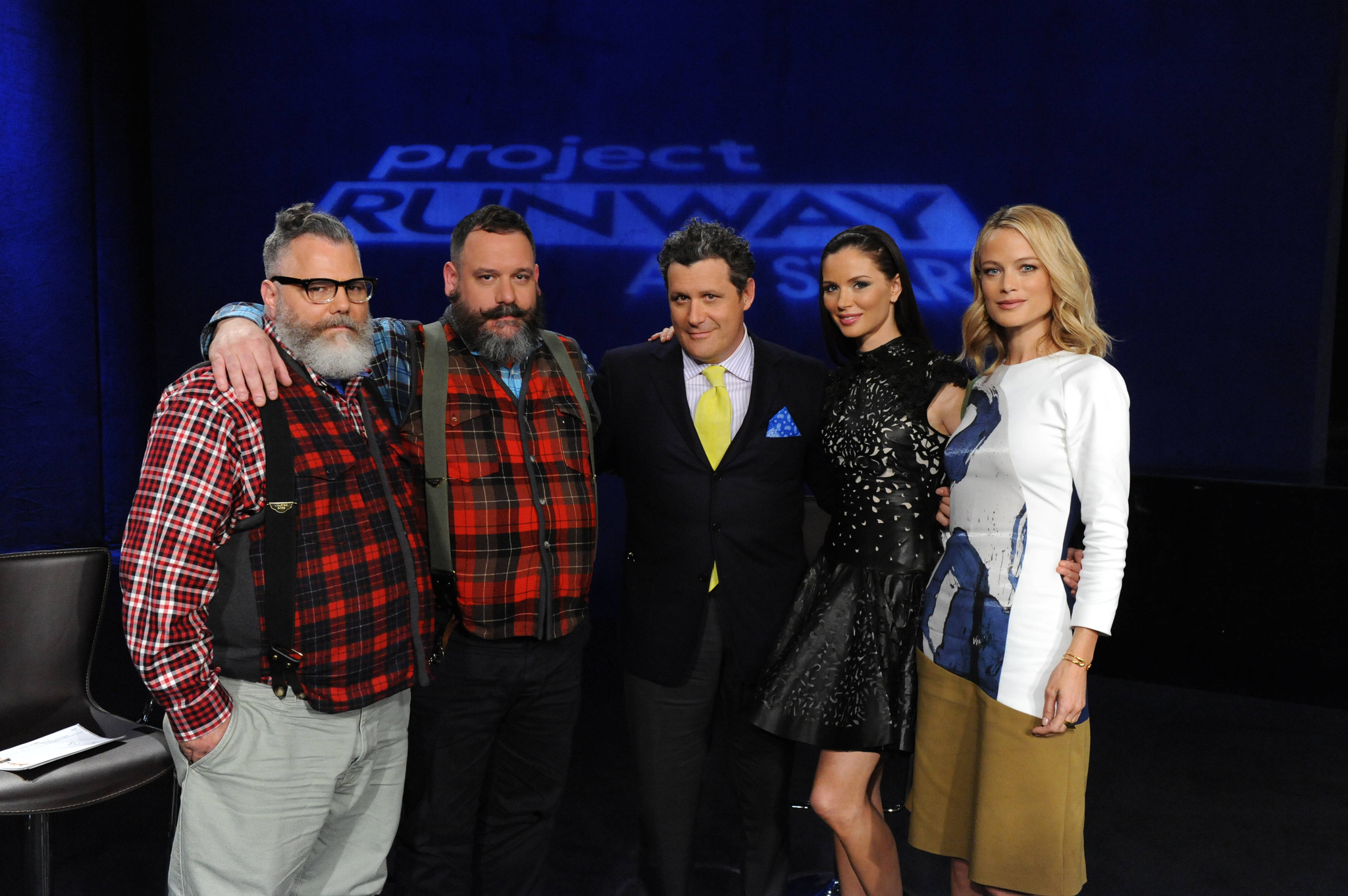 Still of Isaac Mizrahi, Carolyn Murphy, Georgina Chapman, Robert Tagliapietra and Jeffrey Costello in Project Runway All Stars (2012)