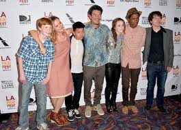Alex Calloway with Director Destin Cretton and the cast of 