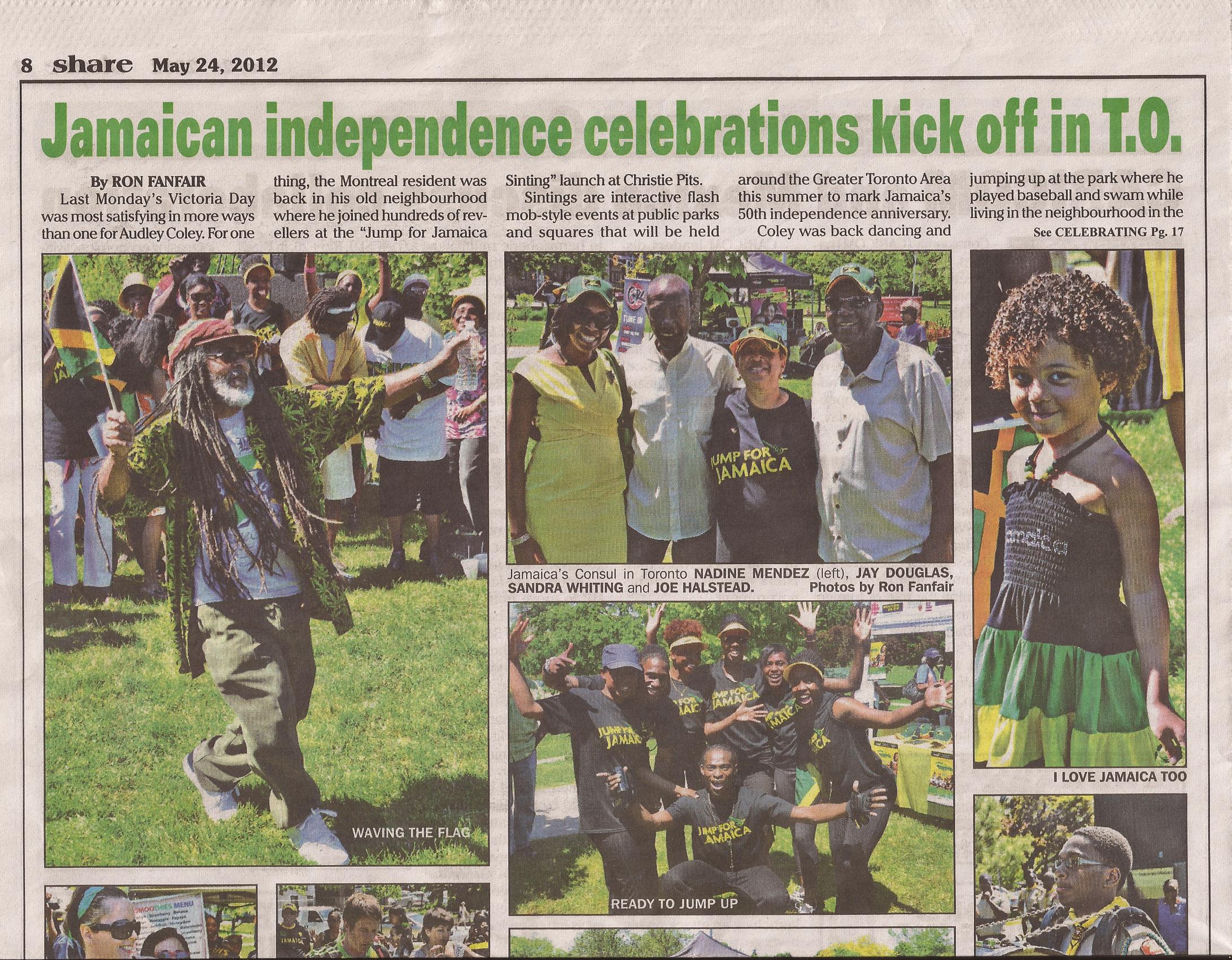 Aaliyah Cinello Celebrating Jamaican Independence Day