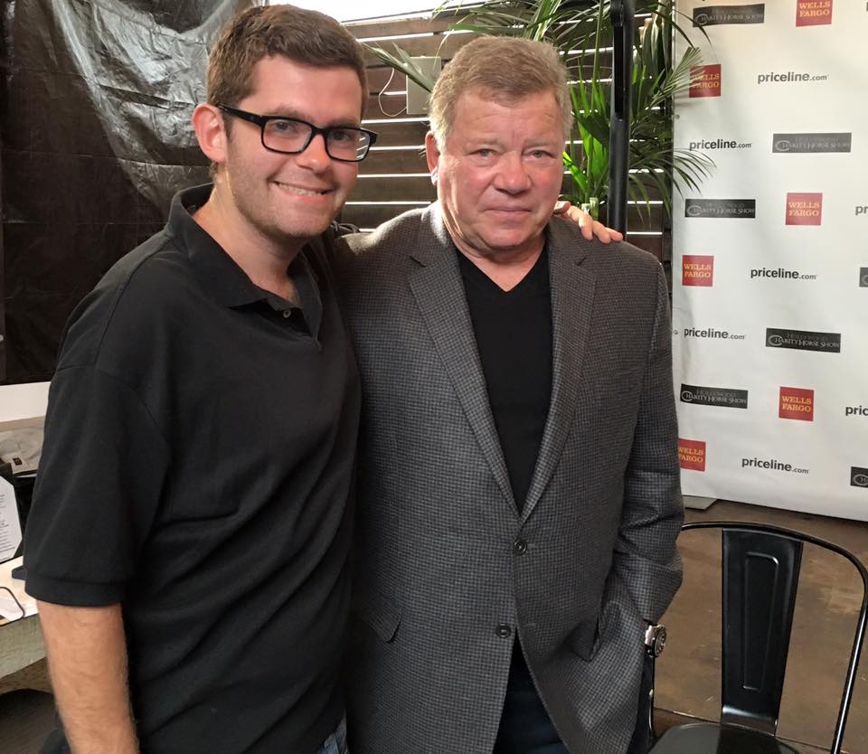 Interviewing William Shatner at the 2016 Hollywood Horse Charity Gifting at The Six Restaurant in Studio City, LA