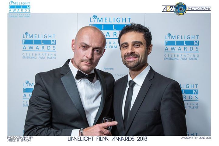 Sean Cronin with Rez Kempton at The Limelight Film Awards 2015