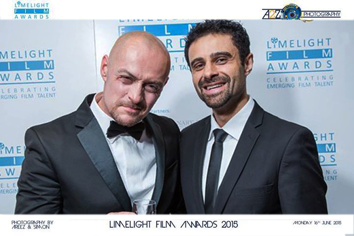 Sean Cronin with Rez Kempton at The Limelight Films Awards 2015