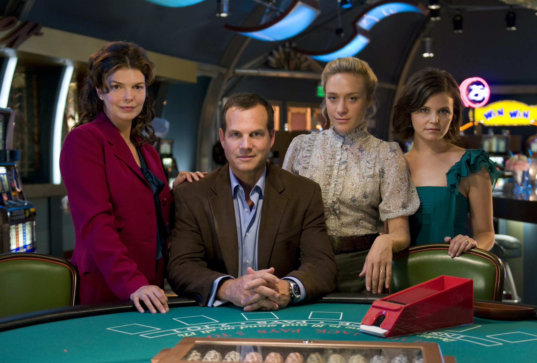 Still of Bill Paxton, Jeanne Tripplehorn, Chloë Sevigny and Ginnifer Goodwin in Big Love (2006)