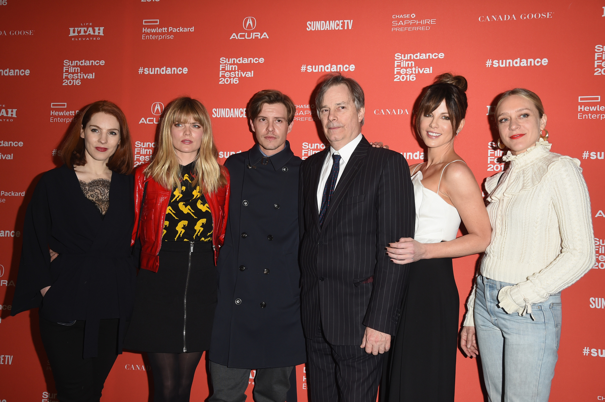 Kate Beckinsale, Chloë Sevigny, Whit Stillman, Kelly Campbell, Xavier Samuel and Emma Greenwell at event of Love & Friendship (2016)