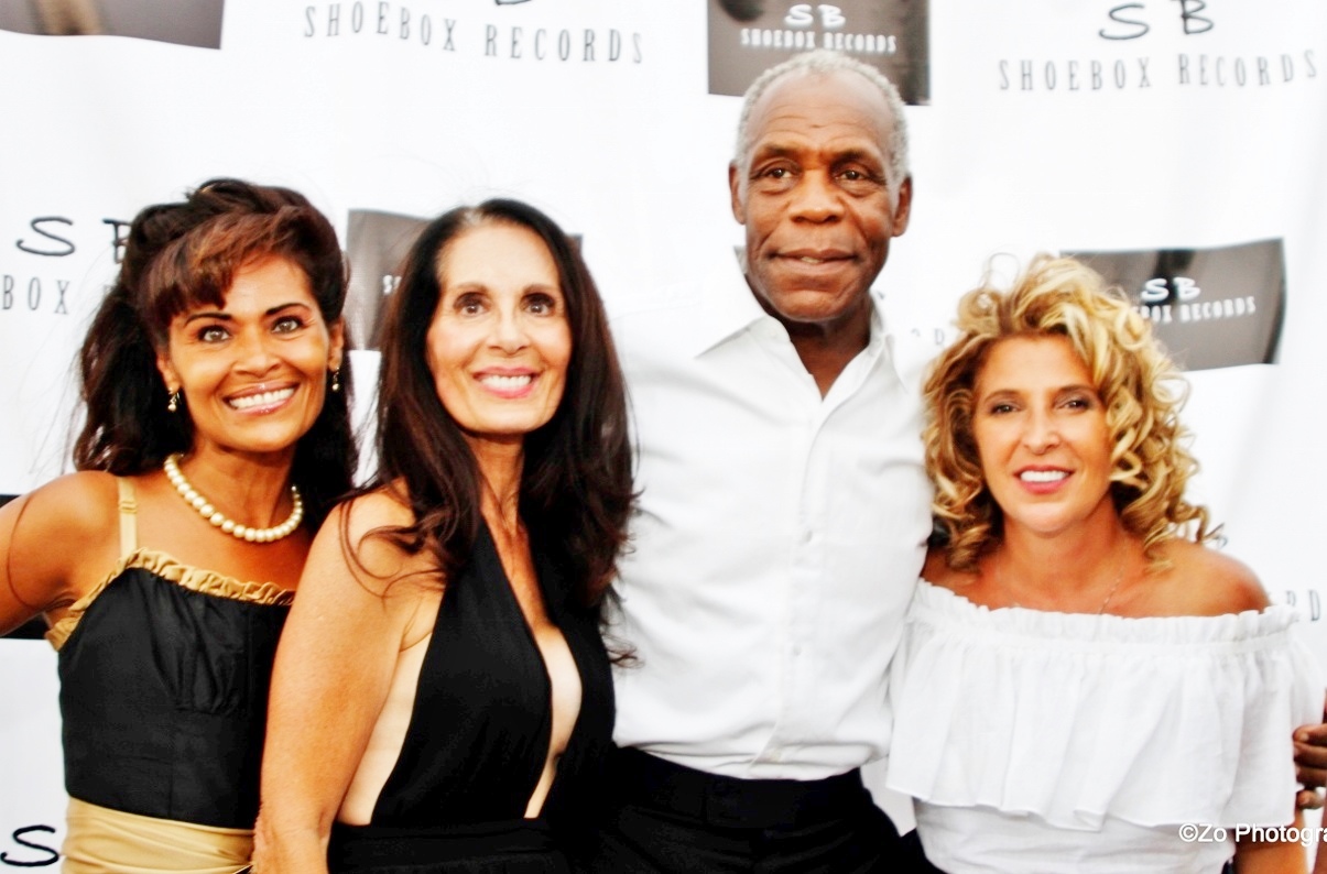 L to R: Rosa Krystle, Gail King, Danny Glover, Trish At Classics4Cancer Benefit 07/26/15