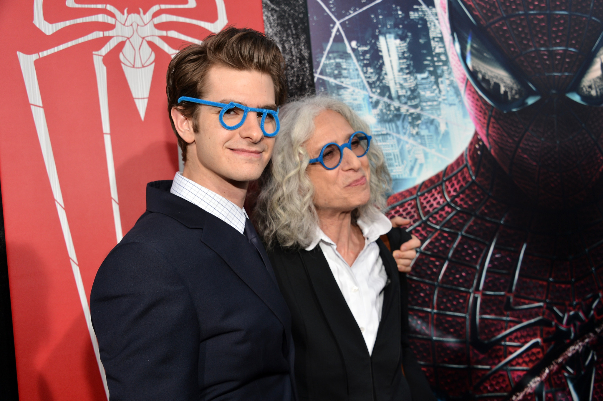 Andrew Garfield and Dr. Jane Aronson, found of Worldwide Orphans Foundation