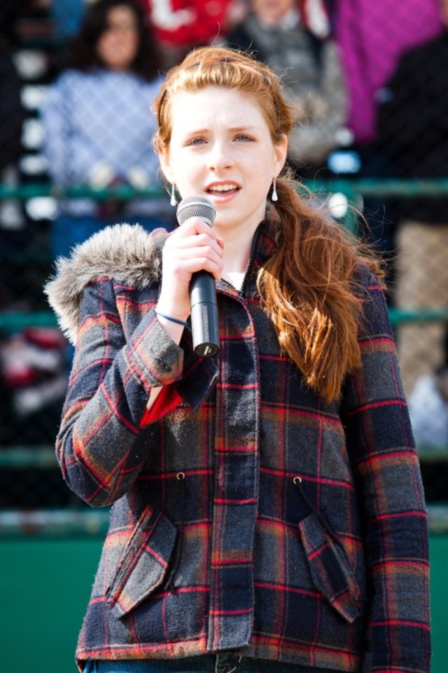 Olivia Performing on Opening Day