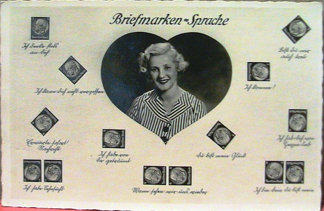 BRIEFMARKEN SPRACHE (German Postcard). Philatelist's 