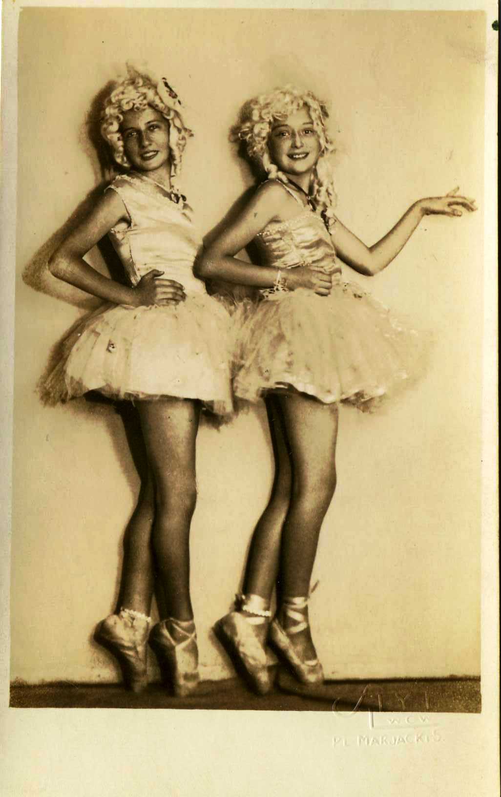 OUR SCREENPLAY BEAUTY STASIA ALEXINISKA with her sister Laricia (Victor's young girlfriends). Stasia was a very talented young ballerina in the 1930's. During the Cold War, Victor helped her escape from USSR using a pretense ballet engagement in Vienna.