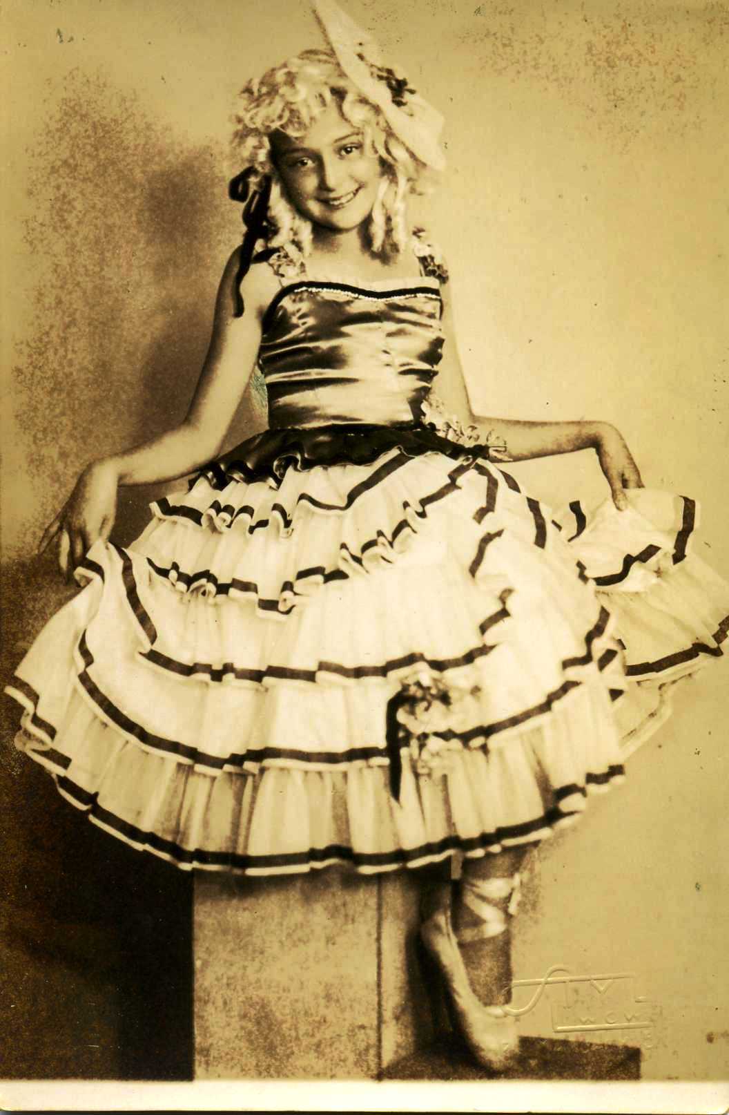 OUR SCREENPLAY BEAUTY STASIA ALEXINISKA. She was a very talented young ballerina in the 1930's (also Victor's first puppy love). Later, during the Cold War, Victor helped her escape from USSR using a pretense ballet engagement in Vienna.