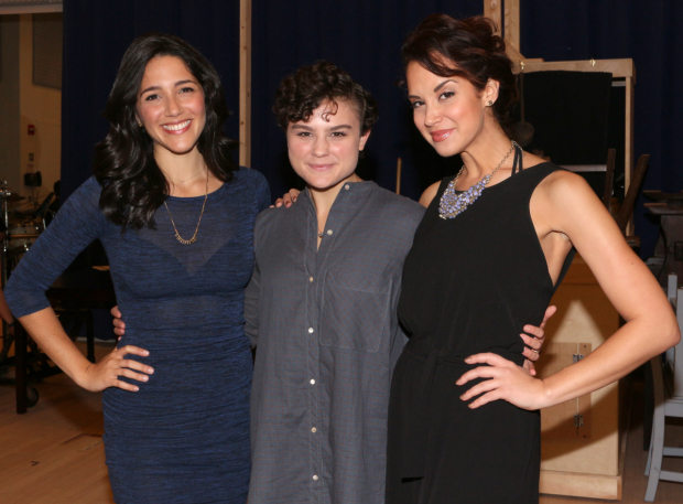 Fiddler on the Roof on Broadway media day (also pictured Melanie Moore and Alexandra Silber)