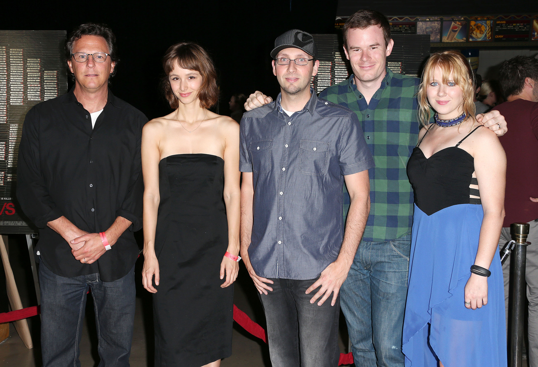 Gary Binkow, Roxanne Benjamin, Joe Swanberg, Helen Rogers and Brad Miska at event of V/H/S (2012)