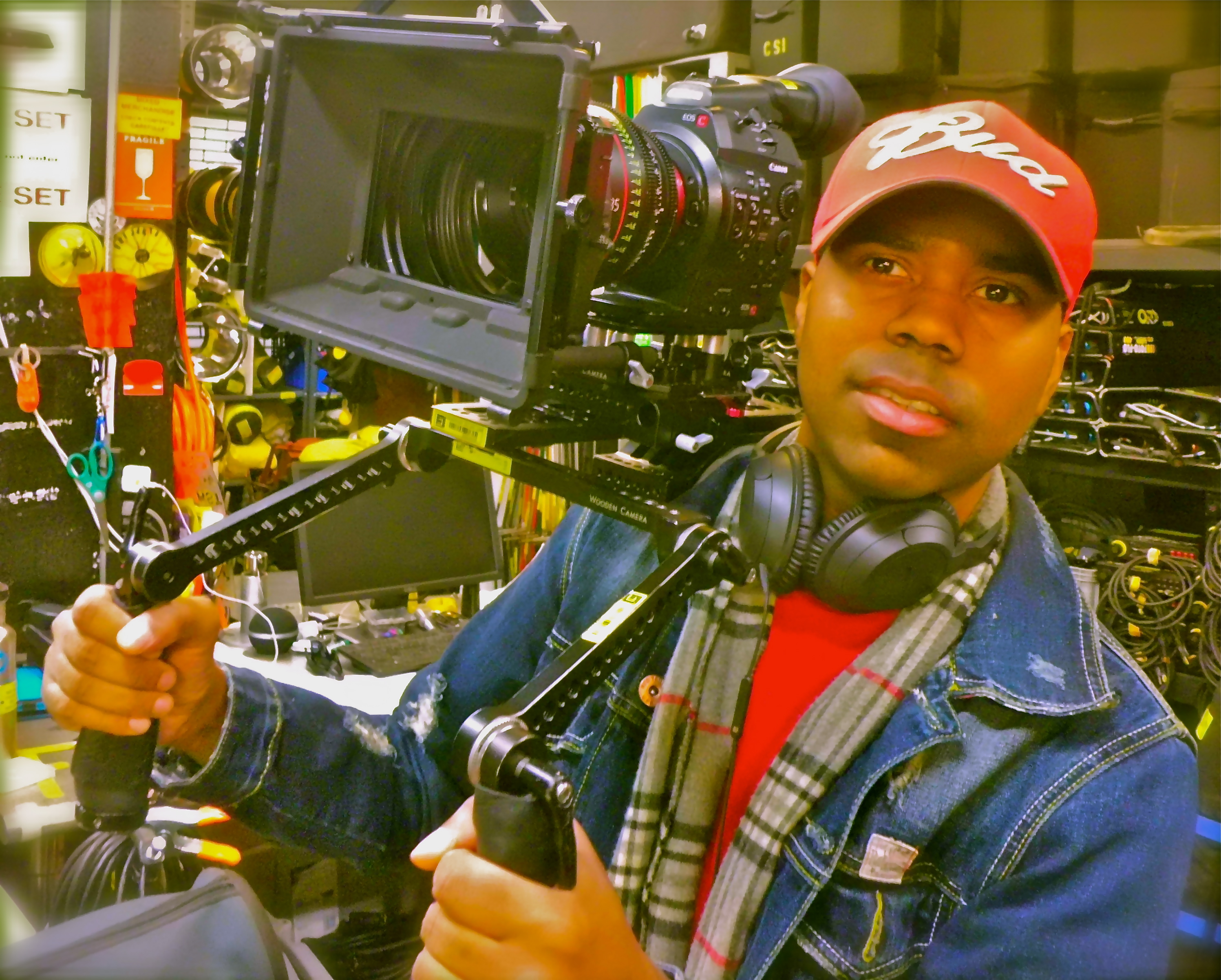 Michael Ray on set directing Nov. 2014