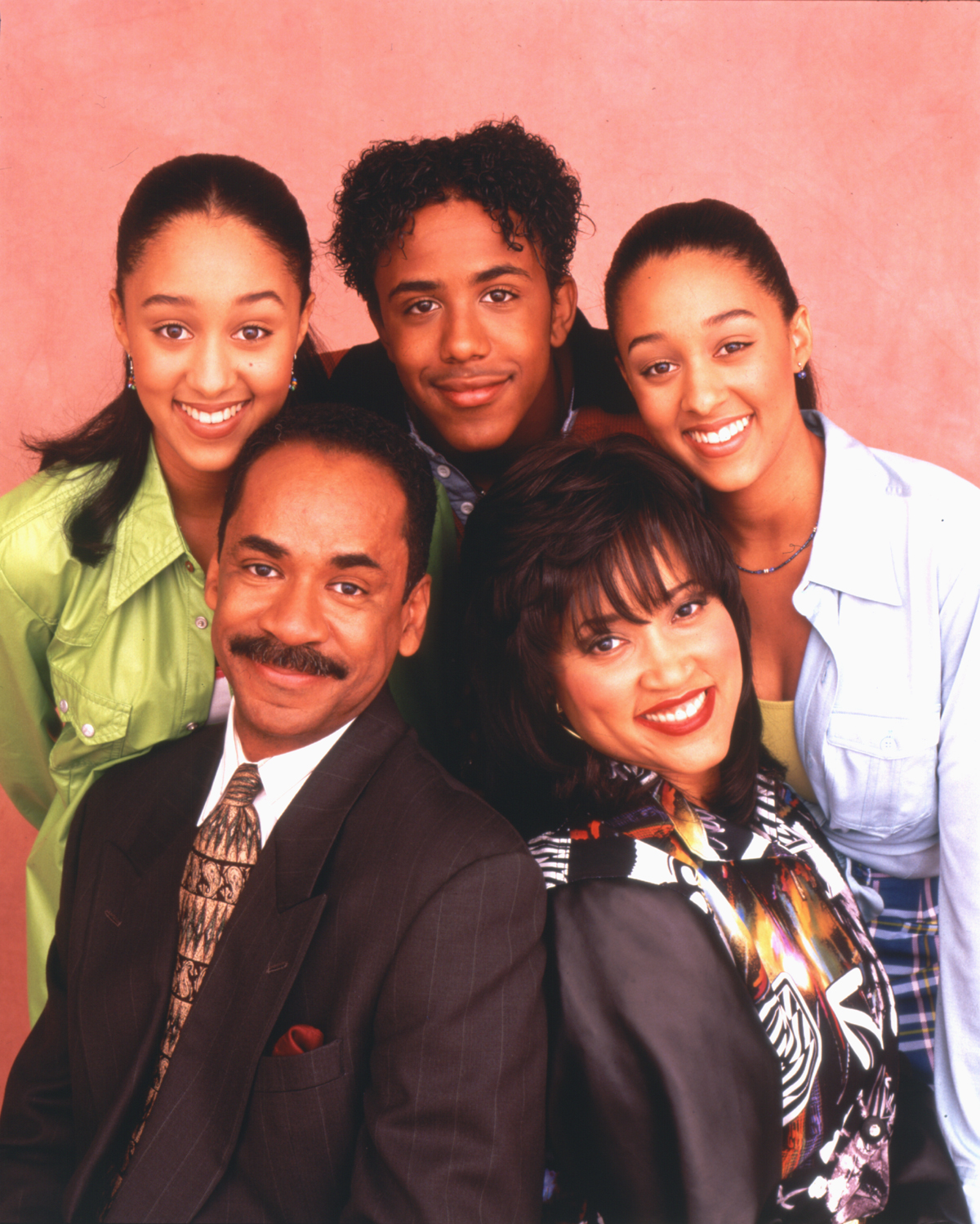 Still of Tamera Mowry-Housley, Tim Reid, Jackée Harry, Marques Houston and Tia Mowry-Hardrict in Sister, Sister (1994)