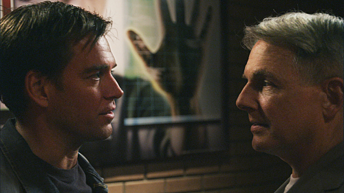 Mark Harmon and Michael Weatherly in NCIS: Naval Criminal Investigative Service (2003)