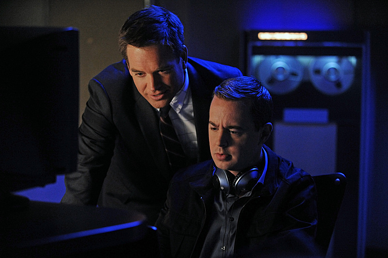 Still of Sean Murray and Michael Weatherly in NCIS: Naval Criminal Investigative Service (2003)