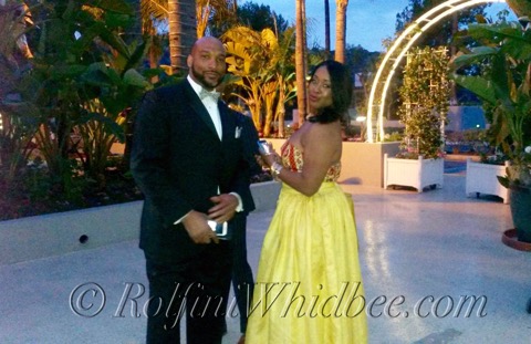 At the 42 Day Time Emmy Awards Show in LA with my beautiful Anacostia the web series cast mate, M Dot Akpan.