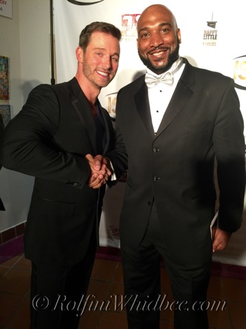 With Emmy winner and host of the 6th Annual Indie Series Awards ceremony, Eric Martsolf, held on April 1st, 2015 at the historic El Portal Theatre in Los Angeles.