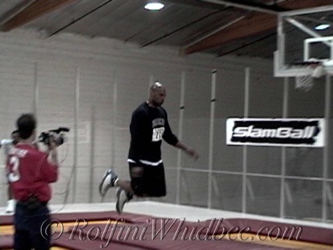 One the Set of Road to Slamball.