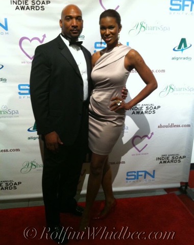 On the Red Carpet with beautiful star of Anacostia the web series, Kena Hodges.