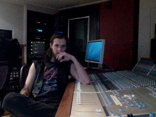 Working in the Studio Deep in my element