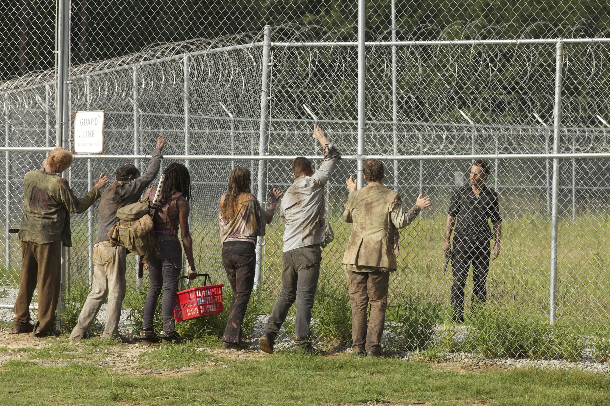 Still of Andrew Lincoln, Danai Gurira and Blake Tyers in Vaikstantys numireliai: When the Dead Come Knocking (2012)