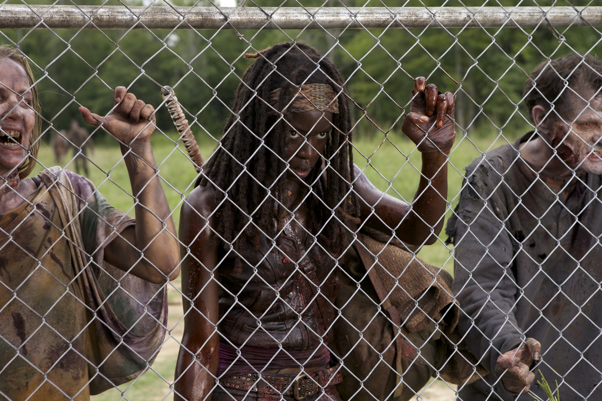 Still of Danai Gurira and Blake Tyers in Vaikstantys numireliai: When the Dead Come Knocking (2012)