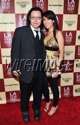 LOS ANGELES, CA - JUNE 21: Actor Carlos Ramirez and Burgandi Phoenix at 'A Better Life' World Premiere Gala Screening during the 2011 Los Angeles Film Festival at Regal Cinemas L.A. LIVE on June 21, 2011 in Los Angeles, California