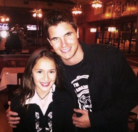 Robbie Amell and Ariana (he came to see me perform at the Hollywood Improv :) )