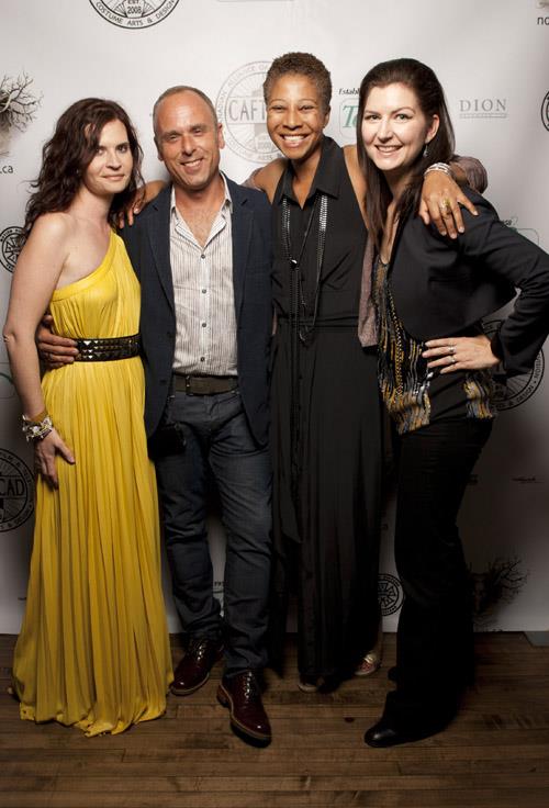 Costume designers Joanna Syrokomla, Luis Sequeira, Antoinette Messam and Alex Kavanagh at CAFTCAD Celebrates Costume in Film & Television during the International Toronto Film Festival, 2012