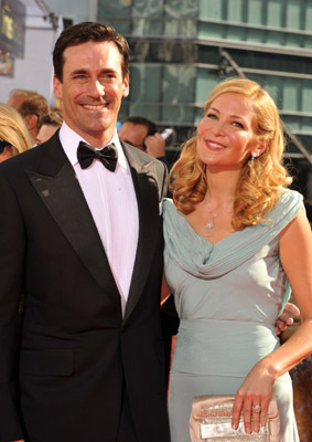 Jon Hamm and Jennifer Westfeldt at event of The 61st Primetime Emmy Awards (2009)