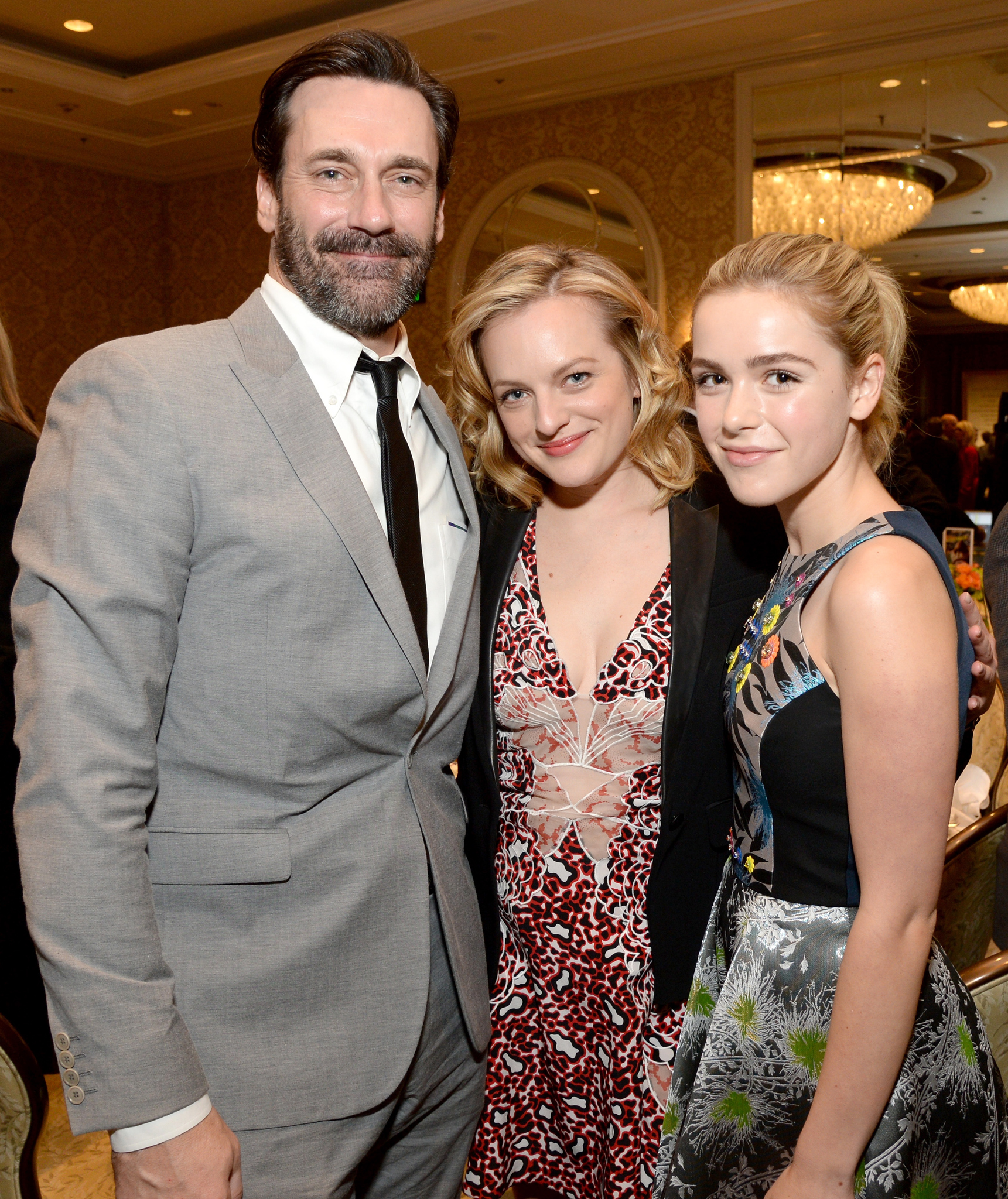 Elisabeth Moss, Jon Hamm and Kiernan Shipka