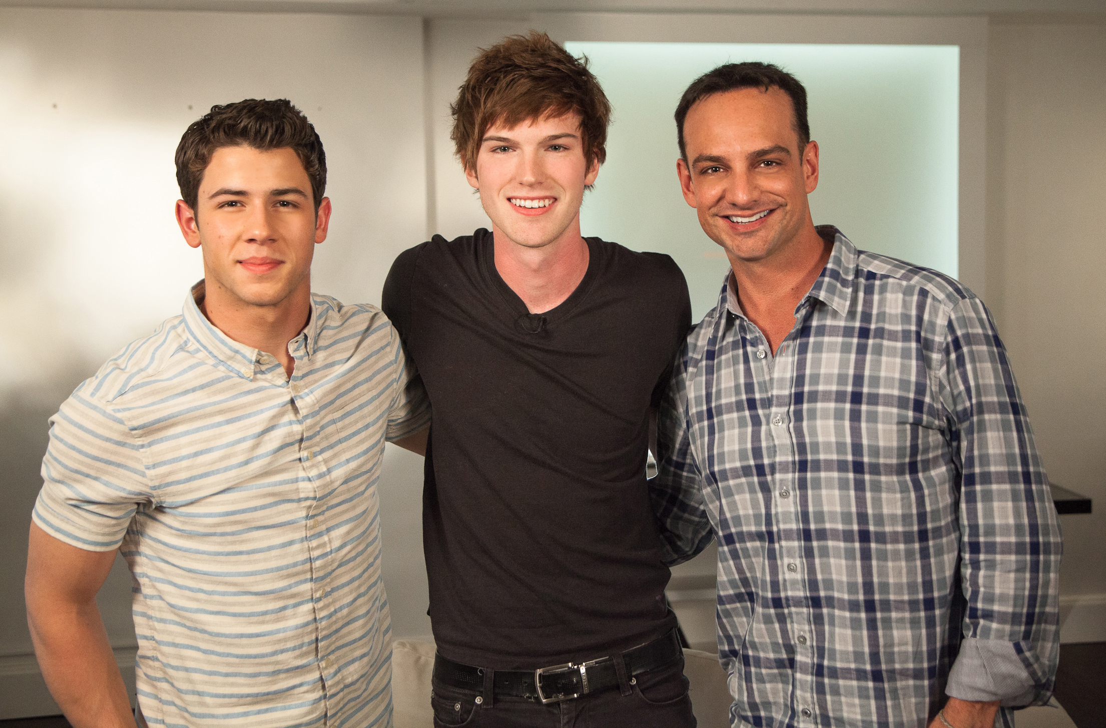 Nick Jonas, Tanner Patrick, Greg Christensen.