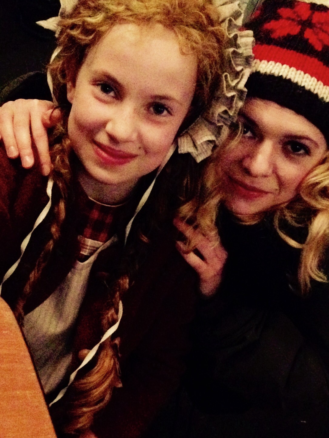 Malia Ashley Kerr as Young Ruth on Hell on Wheels Pictured here with actress Kasha Kropinski who played Ruth on the show.