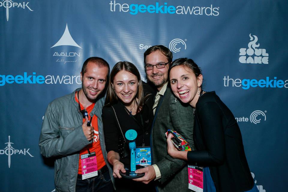 Alessandro Schiassi, Sonya Belousova, Tom Grey, Megan Burns - The 1st Annual Geekie Awards 2013 - Best Webseries: Cosplay Piano