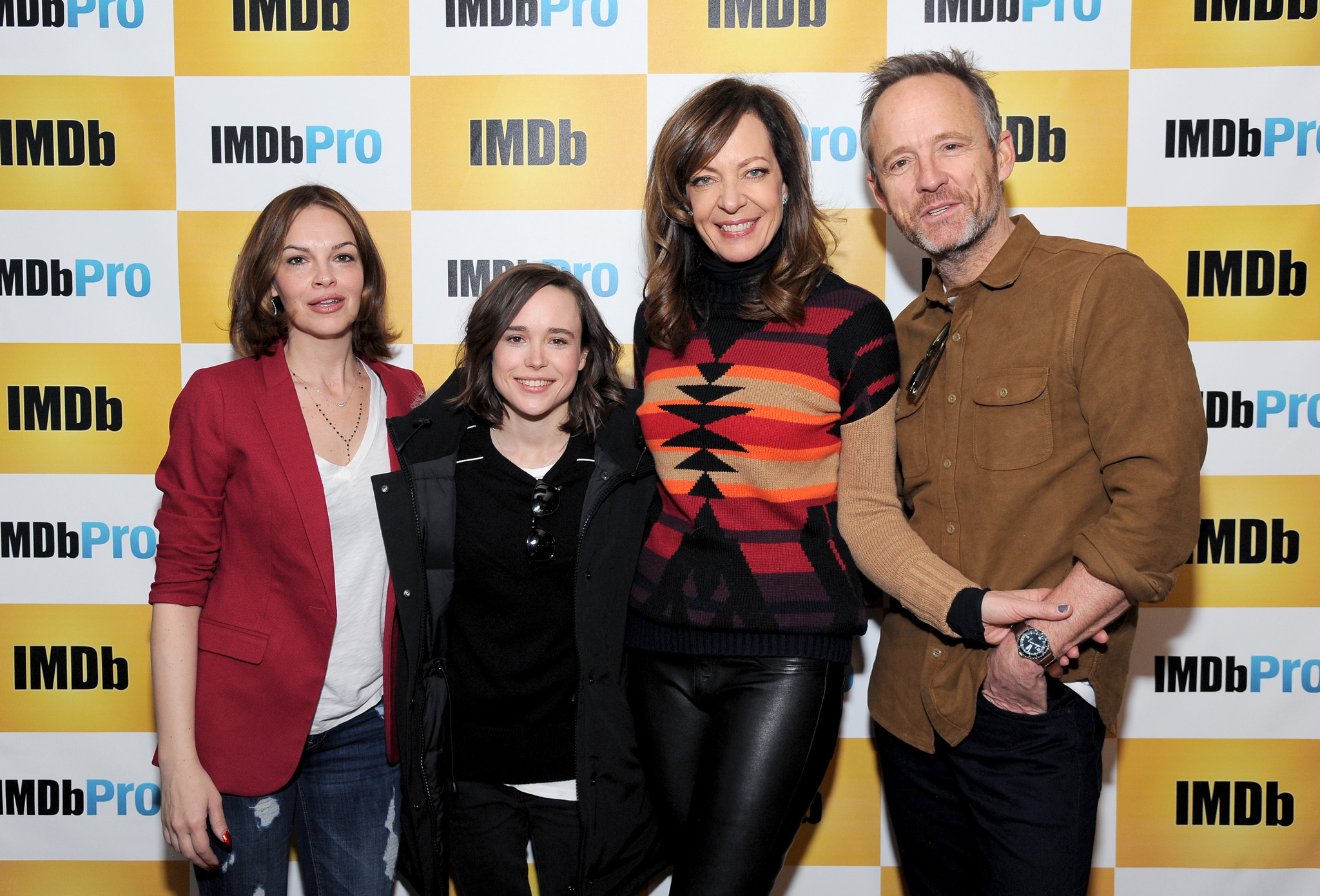 Allison Janney, Tammy Blanchard, John Benjamin Hickey and Ellen Page at event of The IMDb Studio (2015)