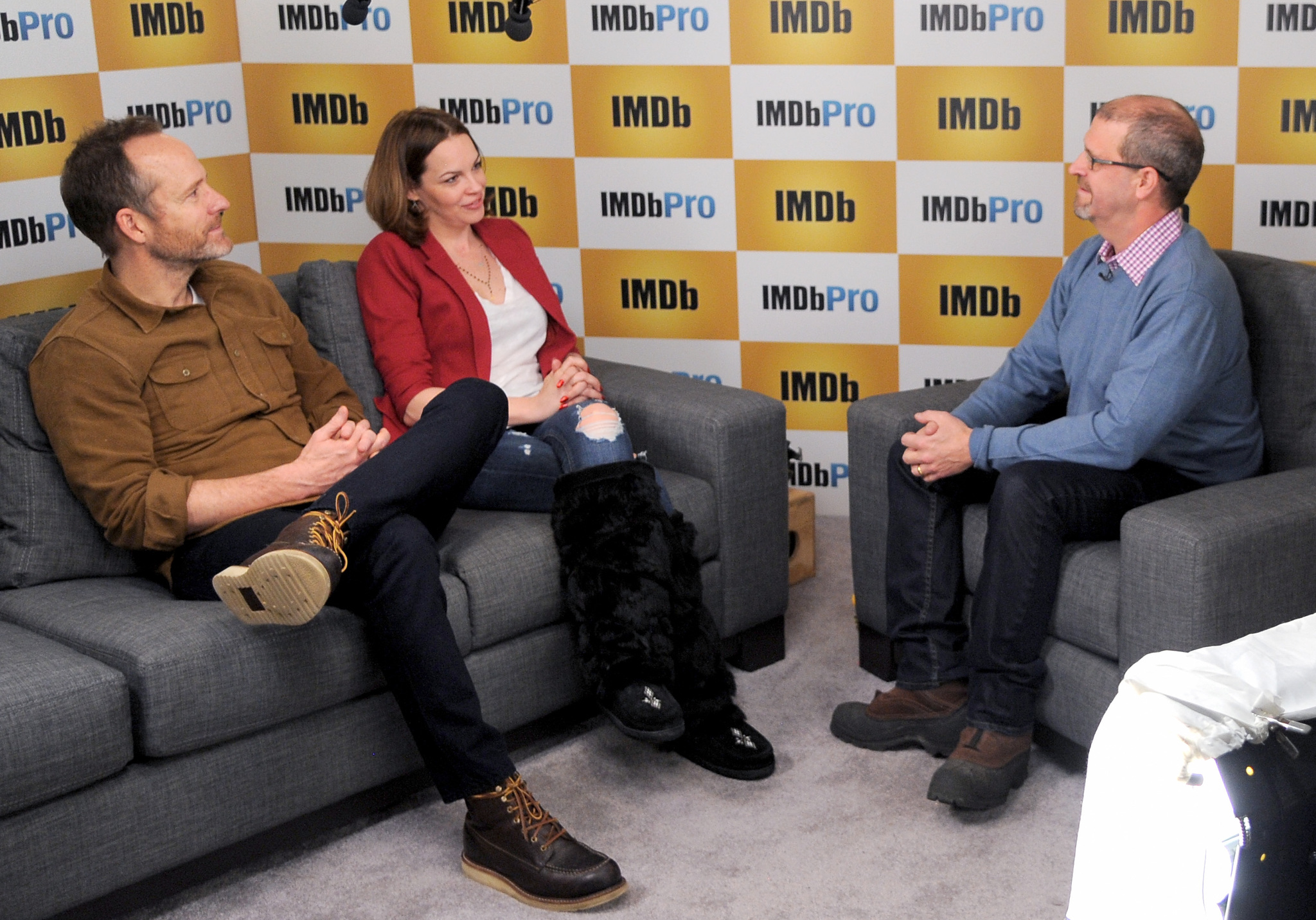 Tammy Blanchard, John Benjamin Hickey and Keith Simanton at event of The IMDb Studio (2015)