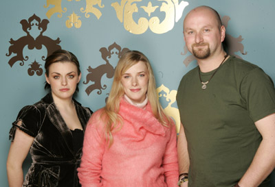 Shauna Macdonald, Neil Marshall and Nora-Jane Noone at event of The Descent (2005)