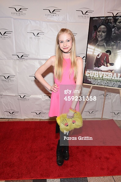 Lily Keene at the premier of Curve Ball