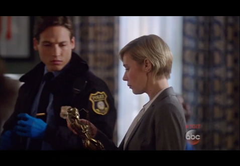 Bret Green and Liza Weil in ABC's How to Get Away With Murder.