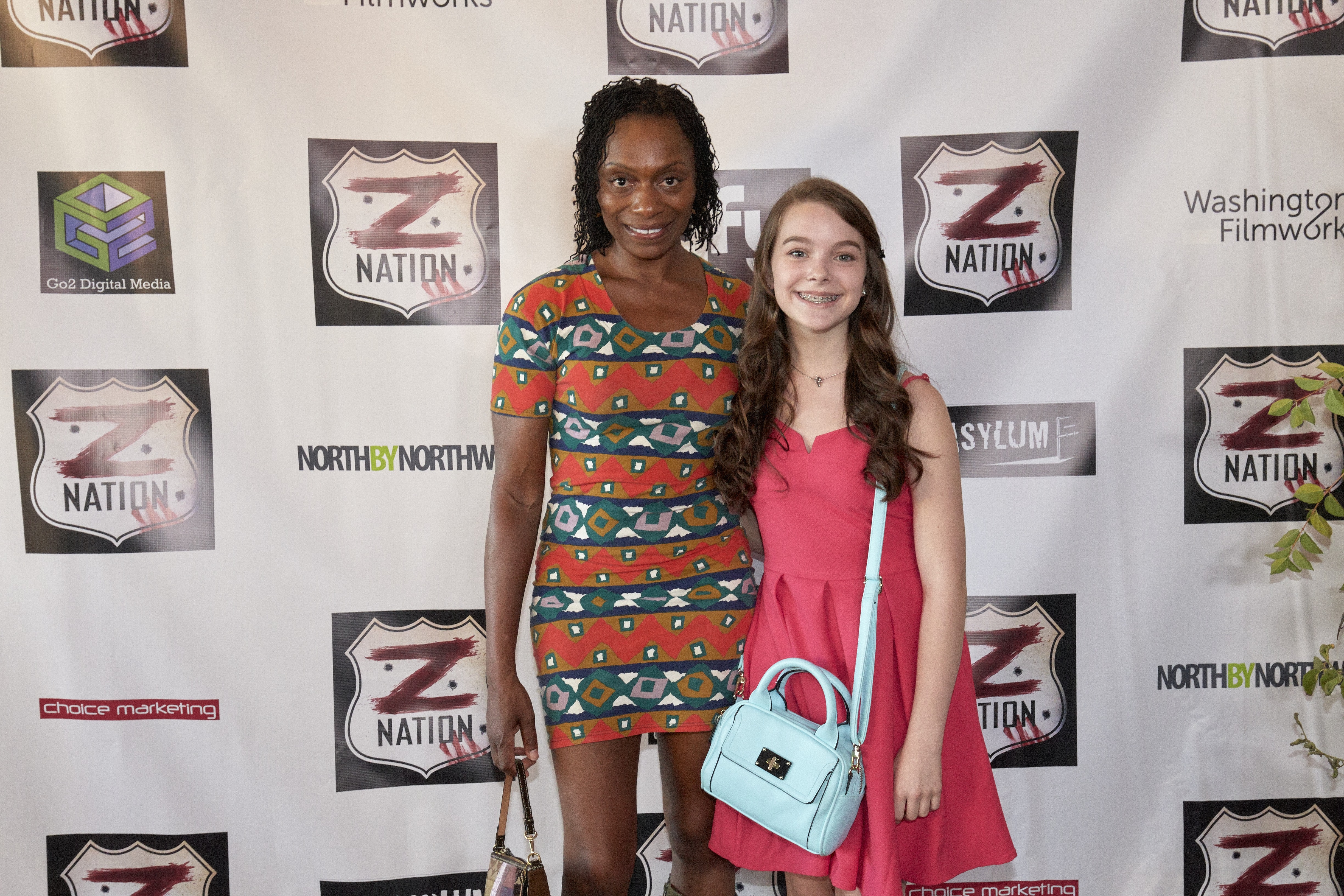 Nike Imoru, Caroline Slater Z-Nation season 2 premiere party